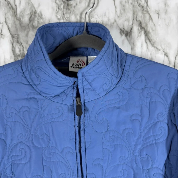 High Fever Quilted Light Blue Jacket Sz XL - Picture 4 of 8